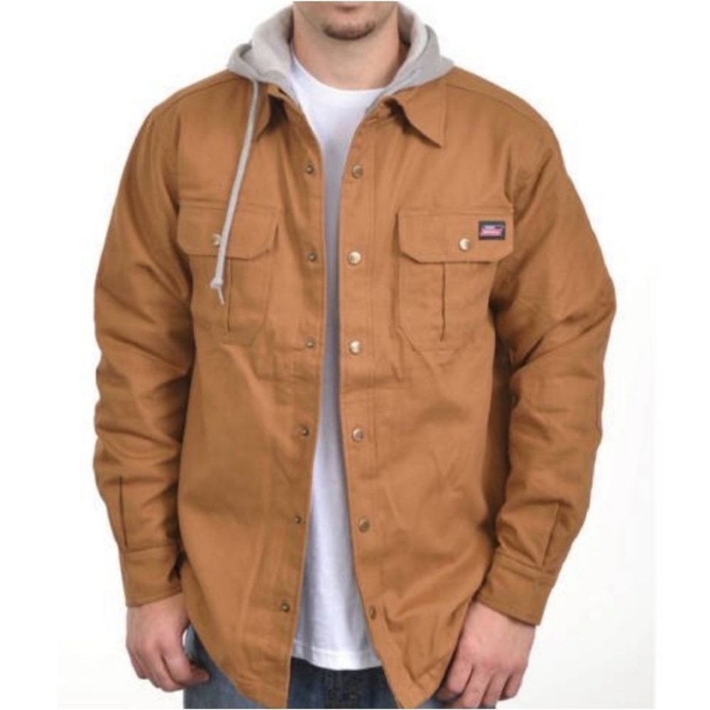 Dickies hooded khaki work jacket men’s size 3x